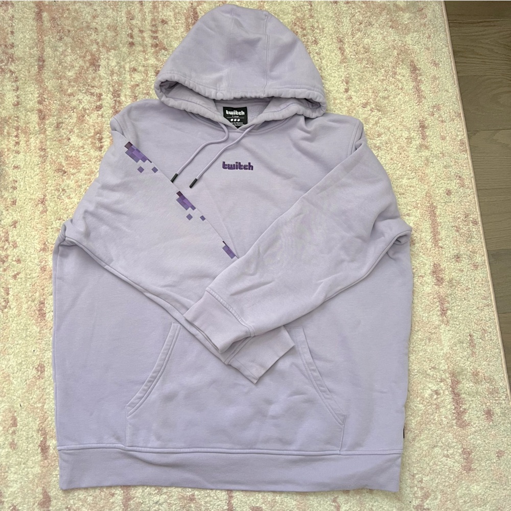 Twitch Hoodie- light purplele/lilac, size XL‎